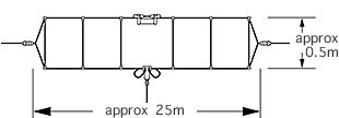 Diamond WD-330 2-30 Mhz - PL - 250 Watt - Lang 25m - 30m coax kabel