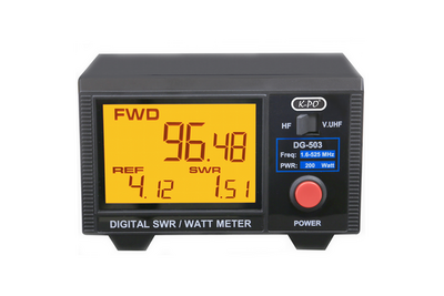 Nissei DG-503 Digitale SWR Powermeter 1.6-60Mhz / 125-525Mhz 200Watt