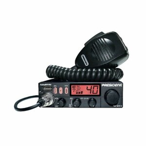 President MARTIN 12/24 Volt CB Transceiver 40 kanalen AM/FM 4 Watt