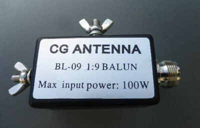 CG Antenna BL-09 Balun 1:9 3-30 Mhz 100 Watt PEP