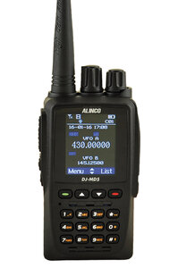 Alinco DJ-MD5XEG DMR GPS V/U Duoband Portofoon 5 Watt 4000 kanalen