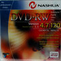 5 Stuks Nashua Rewritable DVD+RW 4.7 GB 4x Jewel Case