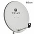 Triax TDS 65cm Lichtgrijs _